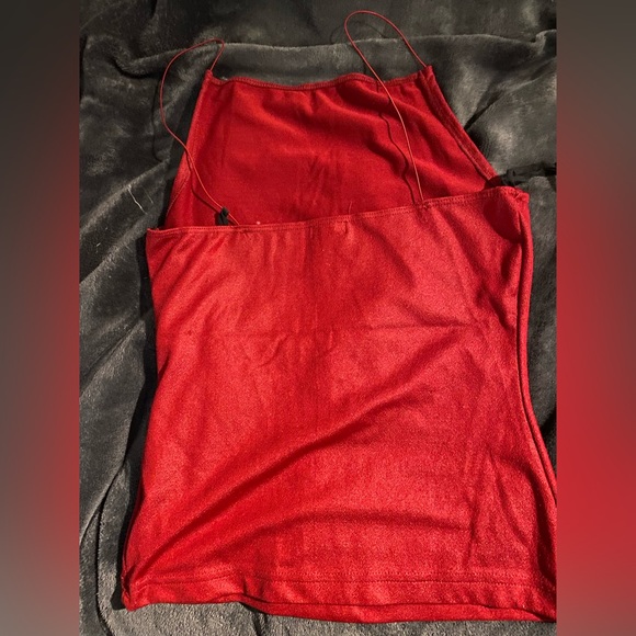 XOXO red spaghetti top. Size medium - Picture 2 of 2